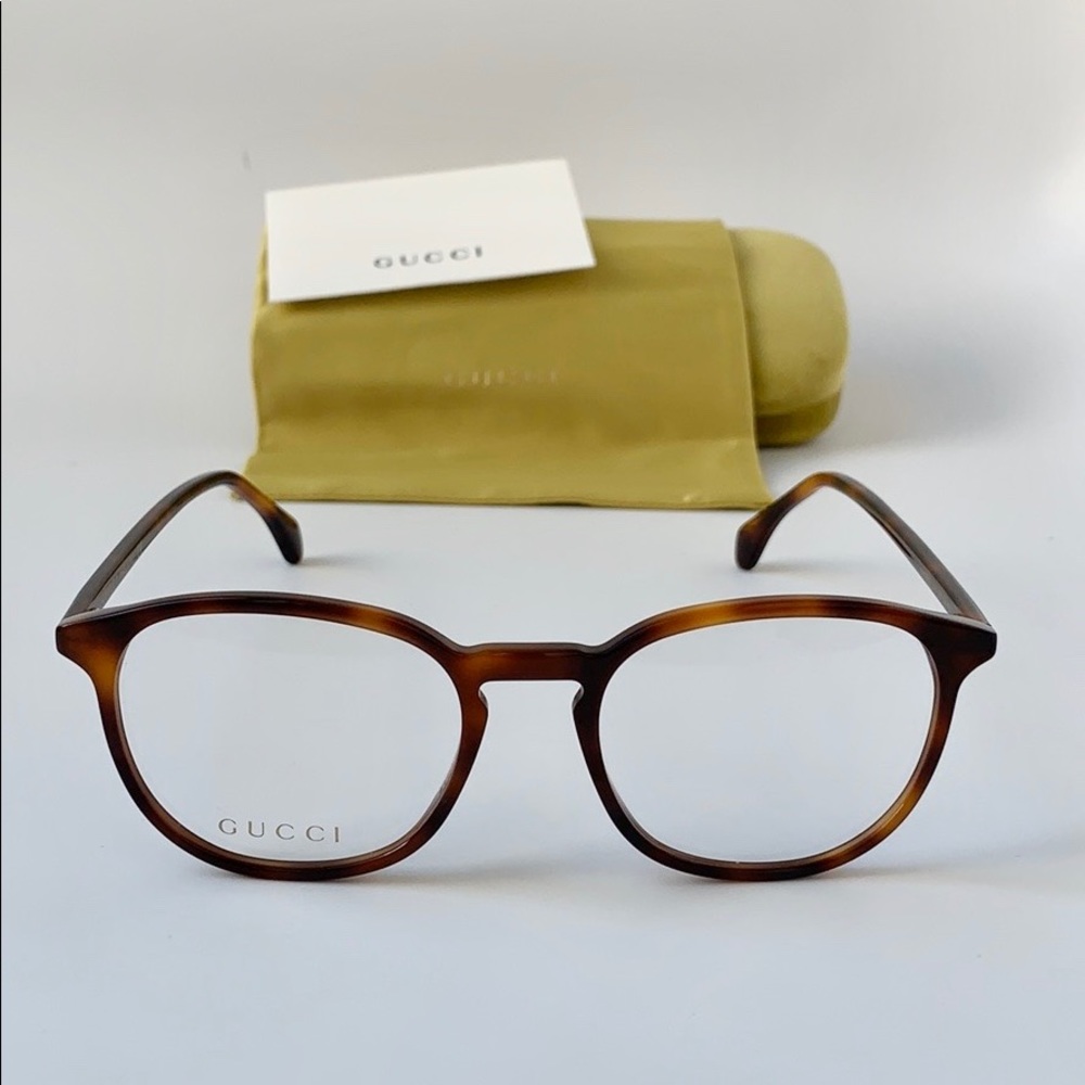 Gucci Eyeglasses GG0551O 007 Havana/ Transparent
